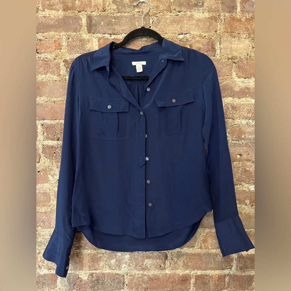 J.Crew Silk Shirt - Size 0